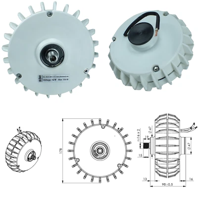 12v, 24v, Generator, IstaBreeze®, i-500G, Wasserkraft, Windgenerator, Windkraft - Bild 1 von 4