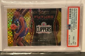 2019 Panini Select #9 Mfiondu Kabengele Select Future Gold Prizm PSA 8 #/10