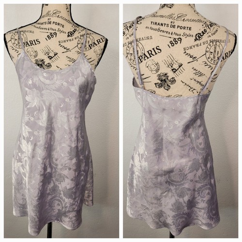 UNDERCOVER Mini abito slip Victoria's Secret piccola bambola camicia raso vintage etichetta oro