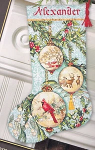 Dimensions Counted Cross Stitch Kit - Enchanted Ornaments Stocking - 16" Long New - Bild 1 von 1
