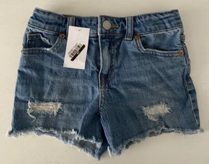 Cat & Jack - Kids Jean Shorts Stretch Ripped W/Pockets S(6/6x) - Picture 1 of 7
