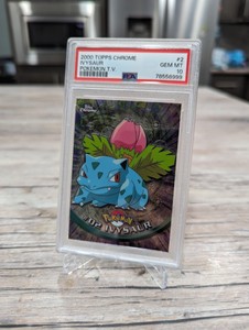 2000 Pokemon Topps Chrome T.V. Series 1 - Ivysaur #02 Fresh Slab PSA 10 GEM MINT