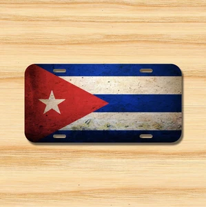 Cuba Flag License Plate Vehicle Auto Tag Havana Santiago de Cuban FREE SHIPPING - Picture 1 of 3