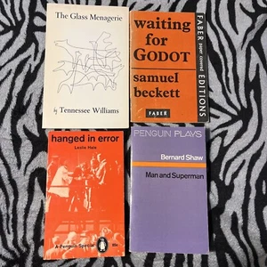 SAMUEL BECKETT Godot BERNARD SHAW Superman LESLIE HALE Play TENNESSEE Menagerie - Picture 1 of 6