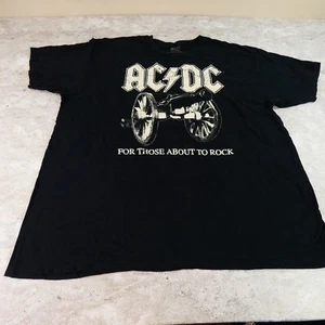 AC DC Shirt Herren 3XL schwarz For Those About To Rock Grafik Musik Band T Cannon - Bild 1 von 9