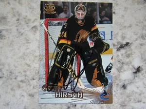 Vancouver Canucks Corey Hirsch Firmado Autografiado 1997-98 Colección Pacific - Imagen 1 de 1