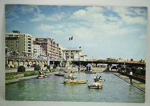 Postal de colección Dixon Boating Lake Brighton Inglaterra curva de esquina sin publicar - Imagen 1 de 2
