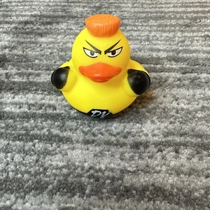Rubber Duck Boxing Black Gloves Decor Car Home Ornament Mohawk Boxer Ducky - Picture 1 of 11