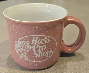 Taza Bass Pro Shops rosa moteado cerámica pesada 16 oz taza de café/té - Imagen 1 de 4
