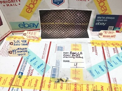 1997-2004 MITSUBISHI MONTERO SPORT Rear Left DOOR PANEL MOUNTING SCREWS (set) 4 - Image 1 of 4