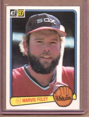1983 DONRUSS MARVIS FOLEY  # 652 (NM/MT OR BETTER) CREASE FREE - Image 1 of 2