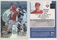 2002 Bowman's Best Auto Blue Michael Floyd #127 Rookie Auto RC