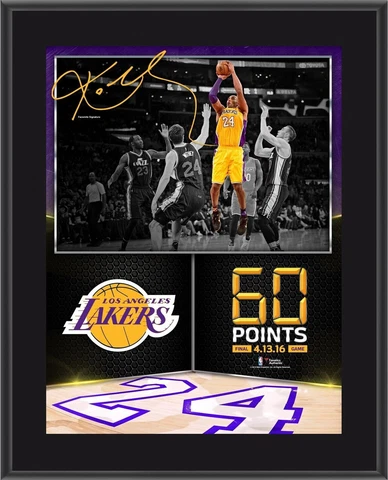 Kobe Bryant Los Angeles Lakers 10.5" x 13" 60 Point Finale Plaque Cover