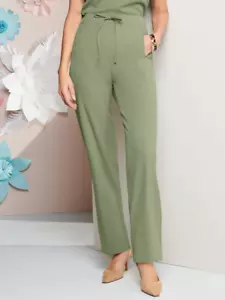 LOOK-OF-LINEN Hose mit Kordelzug - Kaktus - Damen L - Bild 1 von 2