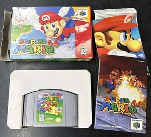 Nintendo 64 Super Mario 64 Game For N64 Console with Box & Manual USA 1996 - Picture 1 of 8