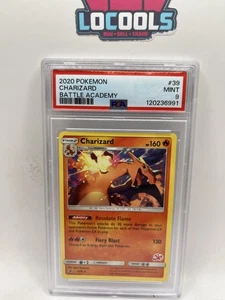 2020 POKEMON BATTLE ACADEMY #39 CHARIZARD PSA 9 Mint - Picture 1 of 2