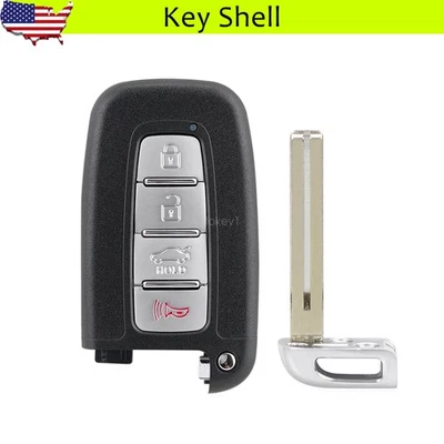 Substituição para 2011 2012 2013 2014 Hyundai Sonata controle remoto inteligente chaveiro shell - Imagem 1 de 4