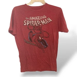 The Amazing Spider-Man Red Graphic T-Shirt Men’s Size Large Marvel Comics Tee - Picture 1 of 2