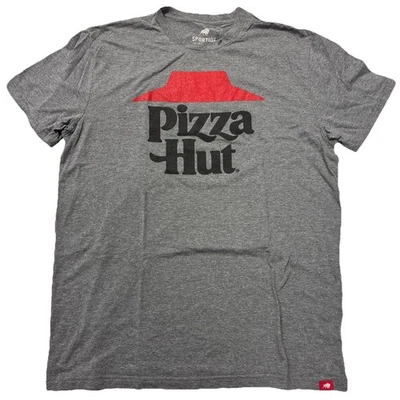 Camiseta Sportiqe XL Pizza Hut logotipo clássico cinza - Imagem 1 de 4