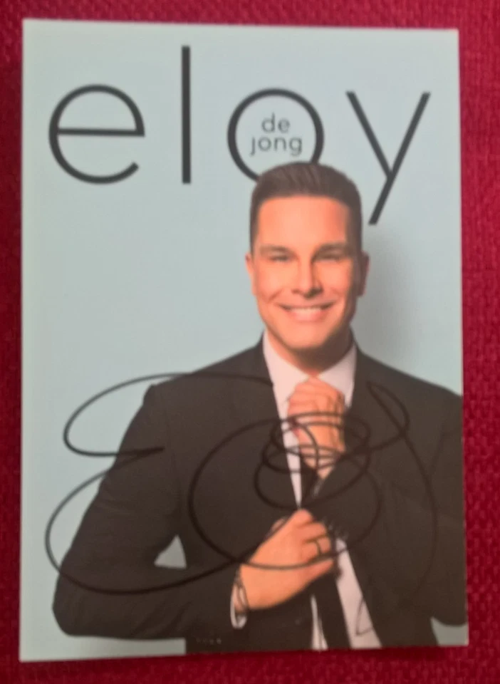Original-Autogramm von Eloy de Jong, Farbbild-Karte, Postkartengröße - Bild 1 von 1