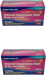 Ohm Omeprazole Delayed-Release Tablets, 20mg Acid Reducer, 12 Weeks of supply - Picture 1 of 8