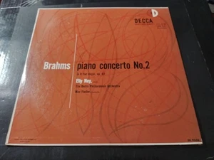 Max Fiedler - Brahms: Piano concerto #2 in B Flat VG+ Mono Decca DL-9536 Record - Picture 1 of 4
