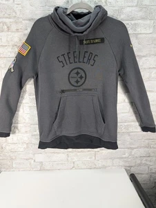 Felpa Nike Donna Small Steelers Salute To Service Collo Cappuccio - Foto 1 di 9