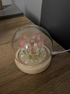Beautiful  Glass/wood  USB Light - Picture 1 of 3