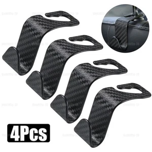 4Pcs Portable Car Back Seat Headrest Hooks Plastic Storage Hook Auto Accessories - Bild 1 von 10