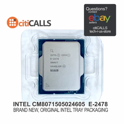 Intel CM8071505024605 CPU Xeon E-2478 2.8GHz 24MB Cache - FCLGA1700 Tray Pack - Image 1 of 4