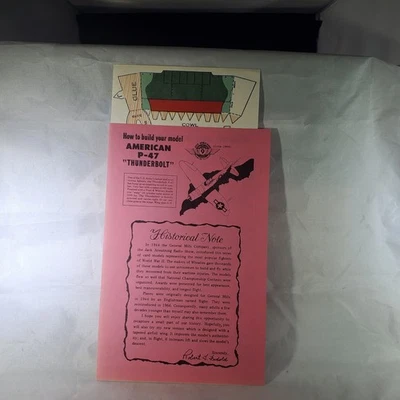 Vintage GM WW ll Tru-Flite American P-47 Thunderbolt Model Airplane ReProduction - Image 1 of 4