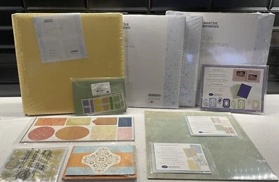Creative Memories Yellow Coverset 12x12 Album Bundle 30 pages/prot/extras NEW CM Foto 1 de 4