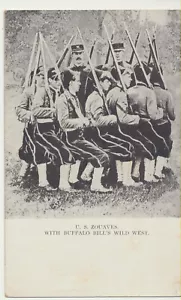 Buffalo Bill's Wild West Show EE. UU. ZOUAVES - Postal alrededor de 1908 - Imagen 1 de 2