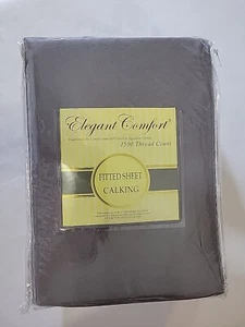 Cal King Flat Sheet Elegant Comfort 1500 Thread Count Microfiber - Picture 1 of 2
