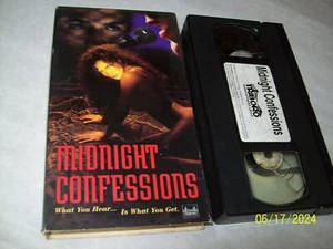 Vhs Very Hot Movie - Midnight Confessions RARE 1995, Video R Rated & then some - Picture 1 of 2