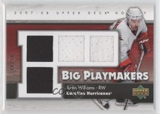 2007-08 Upper Deck Big Playmakers Jersey /50 Justin Williams #BP-JW