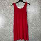Charming Charlie Women's Red Sleeveless Swing Dress - Size Large - Casual Summer