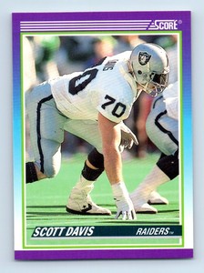 1990 Score Scott Davis Los Angeles Raiders #488