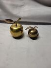 Vintage Solid Brass Apple Bell And The Small One Is Ornamental