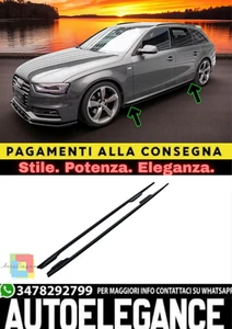 ✨Faldas Minifaldas V2 en ABS Negro Brillante para Audi S4 B8 Berlina/Avant ✨ - Imagen 1 de 5