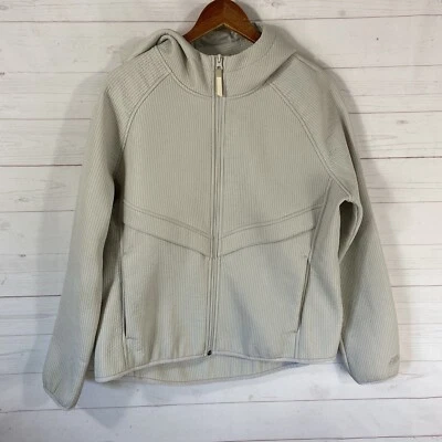 Sudadera con capucha Nike Sportswear Tech Pack Windrunner para mujer talla L gris claro/verde Foto 1 de 4