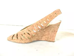 Sandali Adrianna Papell Sughero Slingback Peep Toe Tacchi Donna 9 1/2 M (SW35) - Foto 1 di 9