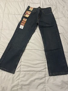 Boy's Wrangler Slim Straight Fit Blue Jeans, 12 Husky - Picture 1 of 7