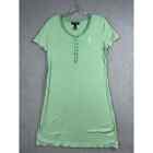 Lauren Ralph Lauren Green White Stripe T-Shirt Dress Size M