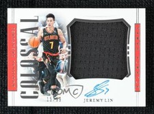 2018 Panini National Treasures Colossal Material 15/99 Jeremy Lin Patch Auto