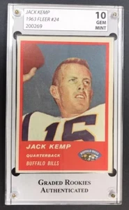 JACK KEMP 1963 FLEER GEMA GRADO #24 ¡COMO NUEVO 10! - Imagen 1 de 2