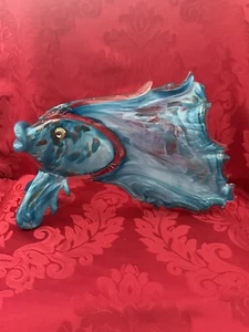 FLAWLESS Exquisite LOWERY Signed ART GLASS STUDIO 12” Hand Blown FISH SCULPTURE - Picture 1 of 16