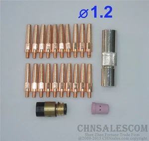 23 PCS Panasonic Type P350 MIG/MAG Welding Air cooled Torch TIP 1.2 Nozzle - Picture 1 of 5