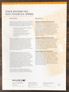 Wellfleet Communications - Fiber Distributed Data Interface FDDI Sales Brochure - Picture 1 of 3