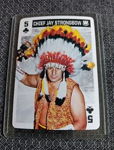 Chief Jay Strongbow Card 2018 WWE Legends Playing Card  WWF  Wrestling Card Rare - Picture 1 of 2